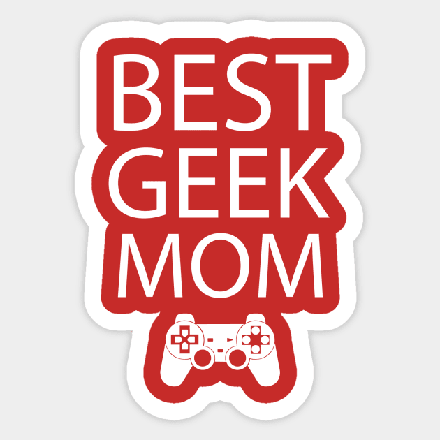 Best geek mom Sticker by aleatory21